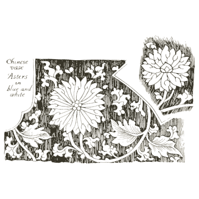 Chinese vase with asters 02 - Heraldry and Floral Forms as Used in Decoration - 1922