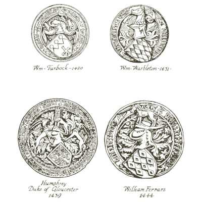 Heraldic seals - Heraldry and Floral Forms as Used in Decoration - 1922