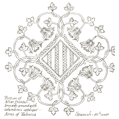 Altar frontal with arms of Valencia - Heraldry and Floral Forms as Used in Decoration - 1922