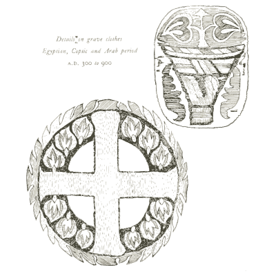 Coptic glass and cross roundel - Heraldry and Floral Forms as Used in Decoration - 1922