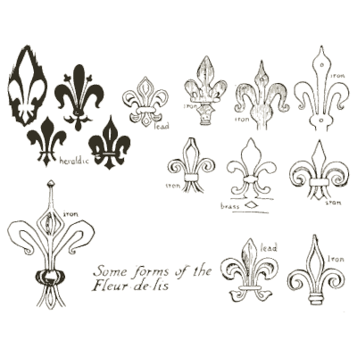 Forms of the fleur-de-lis - Heraldry and Floral Forms as Used in Decoration - 1922