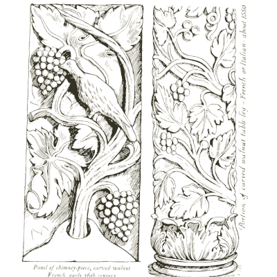 Carved vine panels - Heraldry and Floral Forms as Used in Decoration - 1922