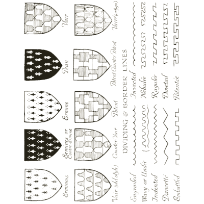 Dividing lines and furs - Heraldry and Floral Forms as Used in Decoration - 1922