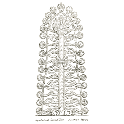 Assyrian sacred tree - Heraldry and Floral Forms as Used in Decoration - 1922