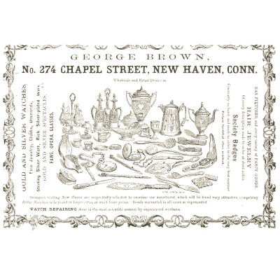 Silverware advertisement - Illustrated Catalogue of Carriages - 1860