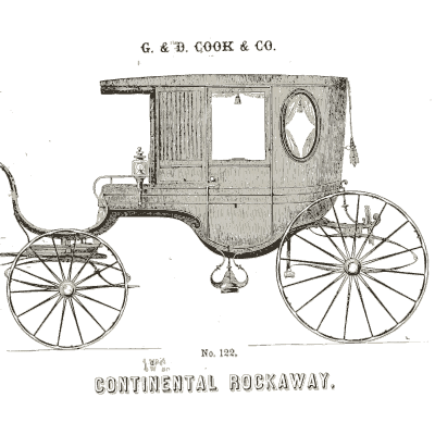 Continental rockaway - Illustrated Catalogue of Carriages - 1860