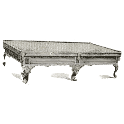 Billiard table - Illustrated Catalogue of Carriages - 1860