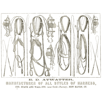 Harness advertisement - Illustrated Catalogue of Carriages - 1860