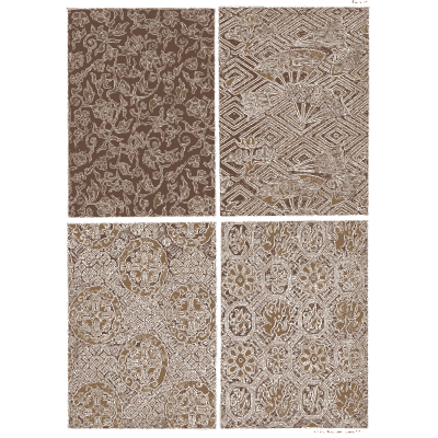 Brocade pattern panels - A Grammar of Japanese Ornament and Design - 1880