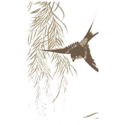 Swallow under willow - A Grammar of Japanese Ornament and Design - 1880