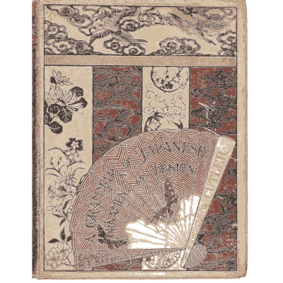 Decorated book cover with fan - A Grammar of Japanese Ornament and Design - 1880