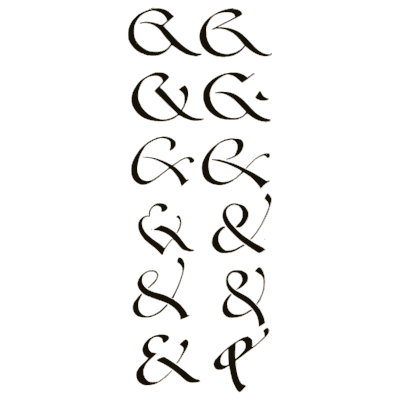 Ampersand variations 02 - Alphabets Old and New - 1910