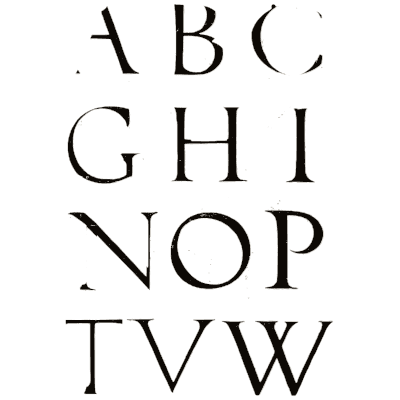 Roman capitals - Alphabets Old and New - 1910