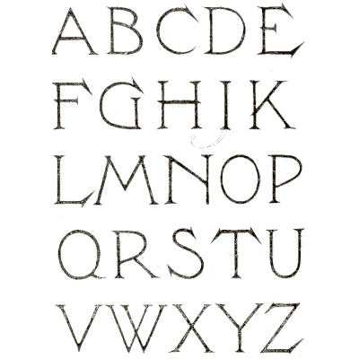 Light roman capitals 02 - Alphabets Old and New - 1910