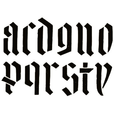 Heavy broad-pen lowercase - Alphabets Old and New - 1910