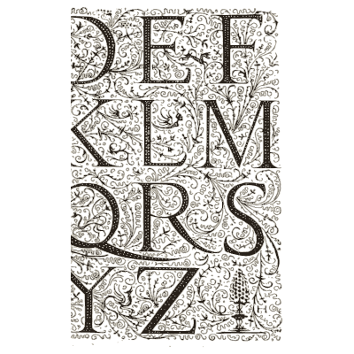 Capitals on dense foliage - Alphabets Old and New - 1910