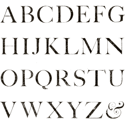 Roman capitals with ampersand - Alphabets Old and New - 1910