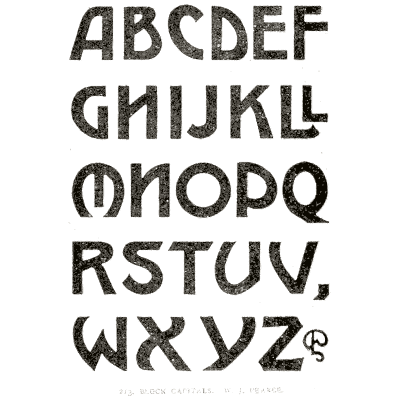 Bold rounded capitals 02 - Alphabets Old and New - 1910