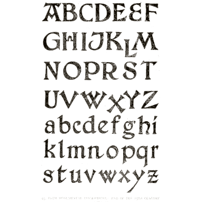 Pen capitals and lowercase 02 - Alphabets Old and New - 1910