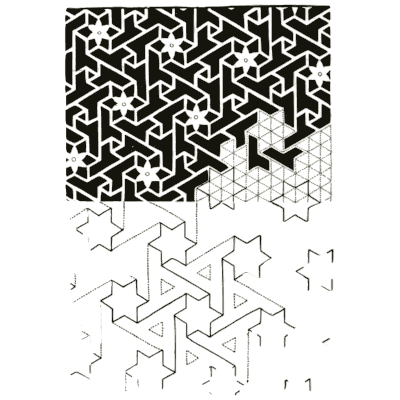 Interlaced star lattice - Pattern Design: A Book for Students - 1903