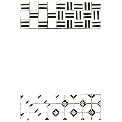 Chequer and lattice strips - Pattern Design: A Book for Students - 1903