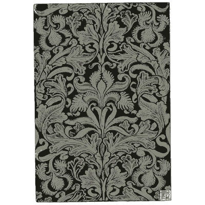 Dark foliate damask - Pattern Design: A Book for Students - 1903