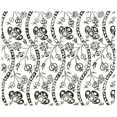 Ribbon and flower stripe repeat - Pattern Design: A Book for Students - 1903