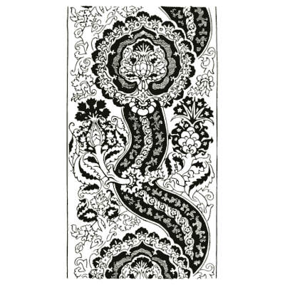 Indian pine and flower panel - Pattern Design: A Book for Students - 1903