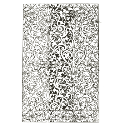 Symmetrical floral stripe - Pattern Design: A Book for Students - 1903