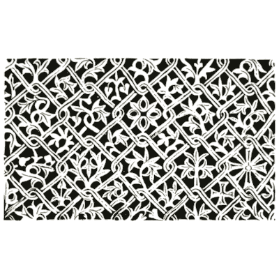 Diagonal lattice repeat - Pattern Design: A Book for Students - 1903