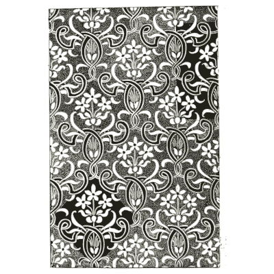 Ogee damask on dark ground - Pattern Design: A Book for Students - 1903