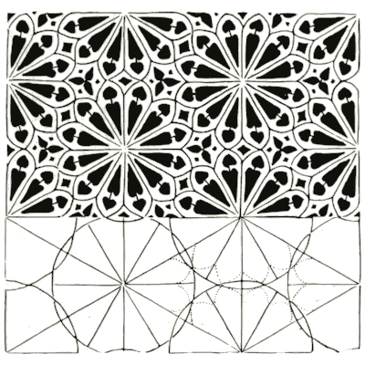 Star rosette tracery - Pattern Design: A Book for Students - 1903
