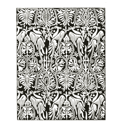 Symmetrical dark woven design - Pattern Design: A Book for Students - 1903