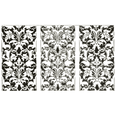 Three floral stripe panels - Pattern Design: A Book for Students - 1903