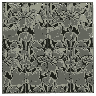 Iris wallpaper repeat - Pattern Design: A Book for Students - 1903