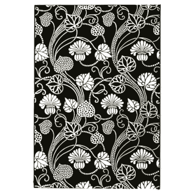 Strawberry and leaf repeat - Pattern Design: A Book for Students - 1903