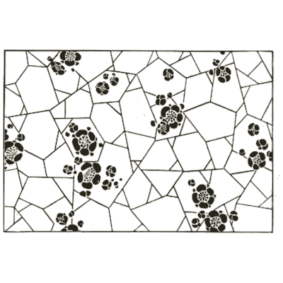 Cracked ice with plum blossom - Pattern Design: A Book for Students - 1903
