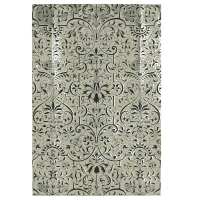 Grey symmetrical damask - Pattern Design: A Book for Students - 1903