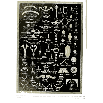 Sheet of arcs swags and urns - Illustrated Catalogue of Period Ornaments - 1924