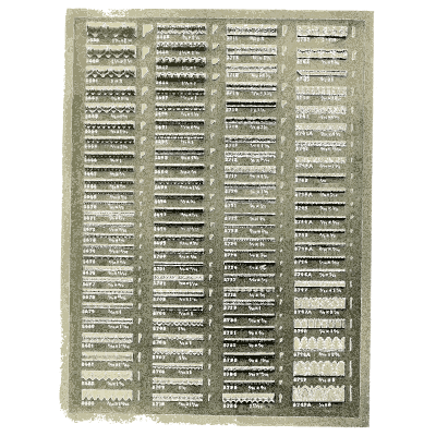 Sheet of strip mouldings - Illustrated Catalogue of Period Ornaments - 1924