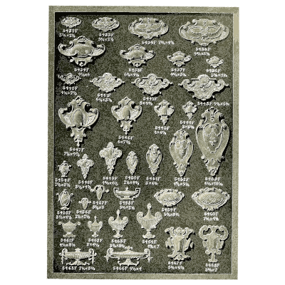 Sheet of cast shells - Illustrated Catalogue of Period Ornaments - 1924