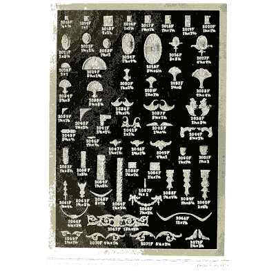 Sheet of small mount ornaments - Illustrated Catalogue of Period Ornaments - 1924