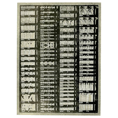 Sheet of moulding sample columns - Illustrated Catalogue of Period Ornaments - 1924