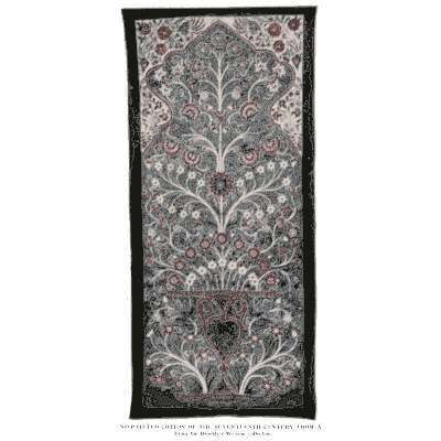 Embroidered flowering tree - Decorative Textiles - 1918