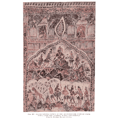 Printed panel with arched scene - Decorative Textiles - 1918