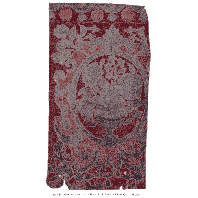 Crimson velvet with medallion - Decorative Textiles - 1918