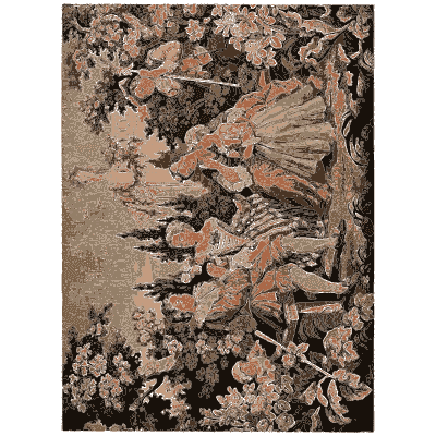 Tapestry with figures in foliage - Decorative Textiles - 1918