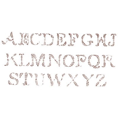 Outline capital alphabet 02 - The Embroiderer's Book of Design - 1891