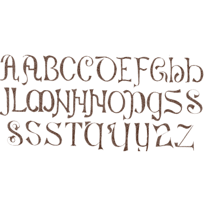 Anglo-Saxon capitals 02 - The Book of Ornamental Alphabets - 1914