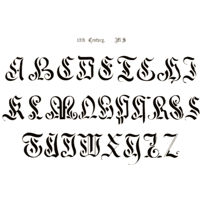 Gothic manuscript capitals 01 - The Signist's Book of Modern Alphabets - 1906